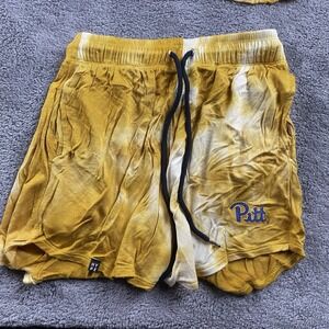 University Of Pittsburgh Hype and Vice Shorts Womens Medium Yellow‎